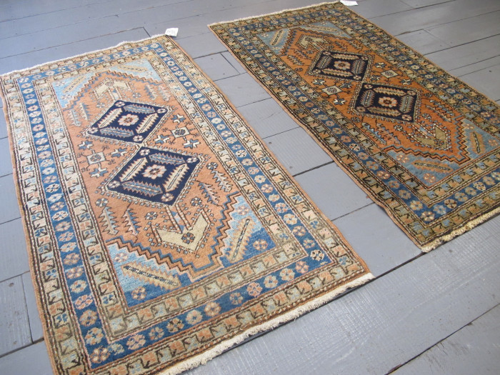 Rare Pair of Heriz Rugs