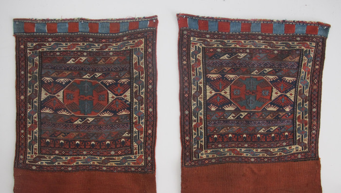 A Pair of Shahsavan Soumac Bags