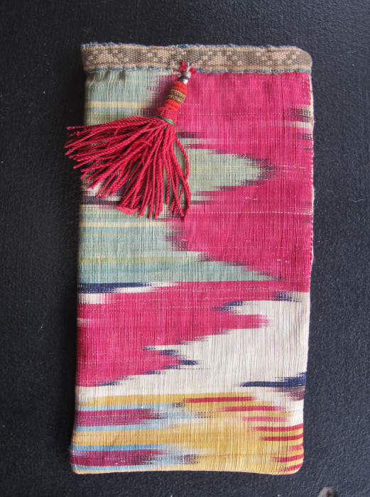 Double-Sided Silk Ikat Purse