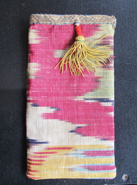 Double-Sided Silk Ikat Purse