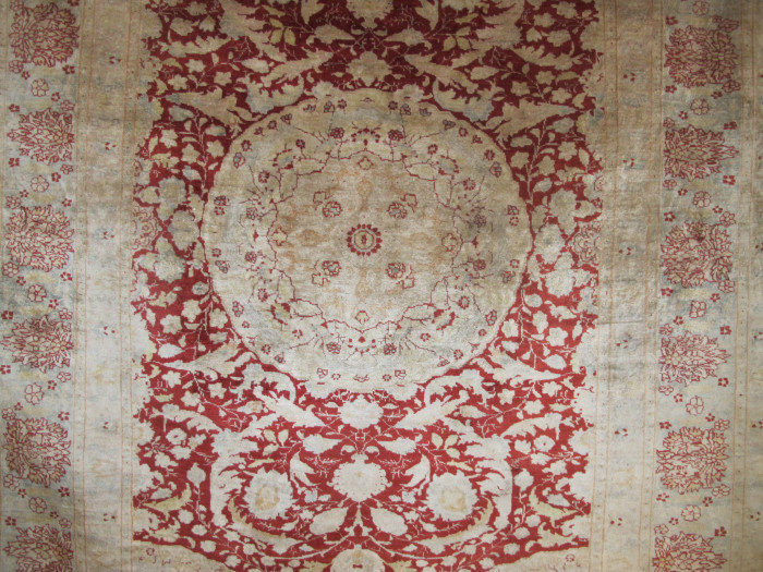 Fine Silk Tabriz Rug