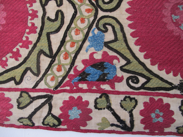 Silk Suzani Panel, Uzbekistan