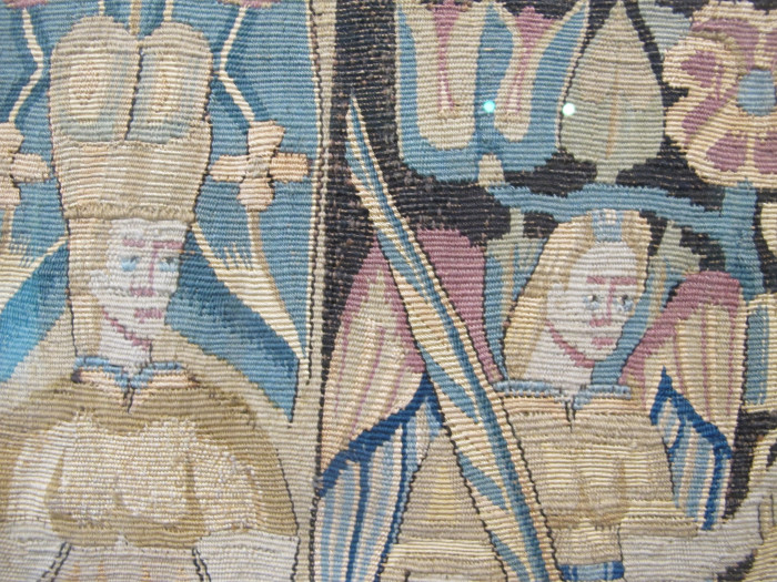 A Pair of North German Tapestry Cushions