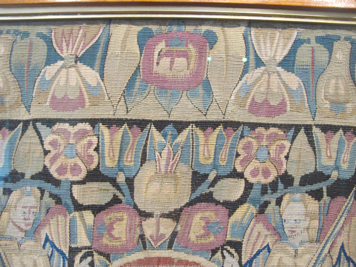 A Pair of North German Tapestry Cushions