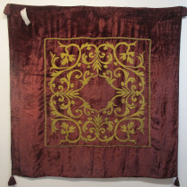 Image of Appliqued Silk Velvet Panel